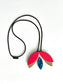 Necklace Double-face Lotus Medium Red